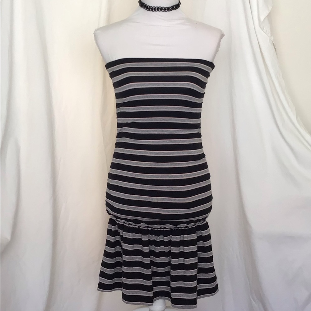 Vintage Betsey Johnson Ruched Strapless Dress